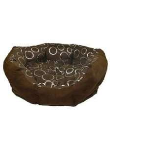  Sweet Pet Home PB8005 Brown with Silver Circles Round Pet 