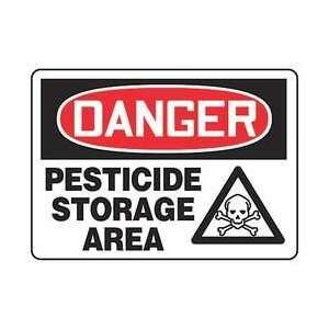  Sign,10x14 In,danger Pesticide Storage   ACCUFORM 