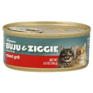  Wgmns Buju & Ziggie Food for Cats, Mixed Grill, 5.5 Oz 