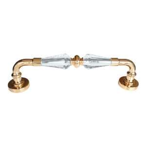 Swarovski Clear Crystal Interior Door Handle, Length11 inches, Gold 