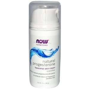  Now Foods  Natural Progesterone Liposomal Skin Cream, 3oz 