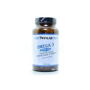  Omega 3 Fish Oil Concentrate 100 SoftGels by Twinlab / 100 
