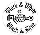 Outlaws mc Black & White or Black & Blue sticker