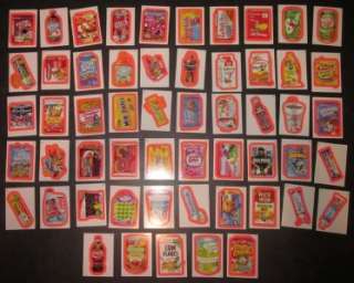 WACKY PACKAGES ANS 8   SET OF ALL 55 PINK BORDERS  