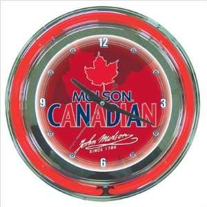 Molson Canadian 14 Neon Wall Clock 