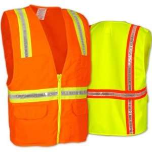  Occunomix   Non Ansi SurveyorS Solid Safety Vest   Yellow 