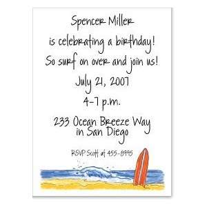  Surfboard Invitations Toys & Games