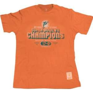 Miami Dolphins Orange Super Bowl VII Champion Commemorative Vintage T 