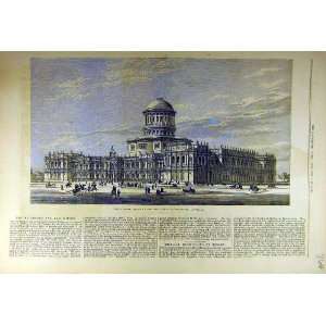  1877 Supreme Court Building Law Offices Melbourne Print 