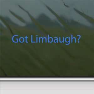  Got Limbaugh? Blue Decal Rush Conservative GOP Car Blue 