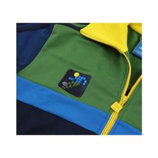ADIDAS SPORT FIREBIRD TRACK TOP BLUE/GREEN Jacket sz L  