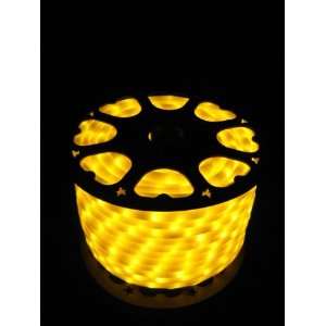 Lights; Golden Yellow LED Rope Light Kit; 1.0 LED Spacing; Christmas 