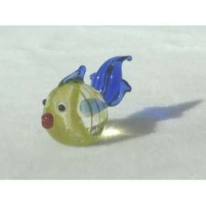    Collectibles Crystal Figurines Blue Goldfish 