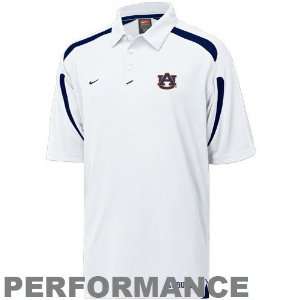  Nike Auburn Tigers White Endline Coaches Polo Sports 