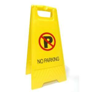   Stand Sign   NO PARKING, Yellow, 11 in x 25 in