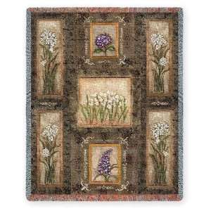  Garden Maize Paperwhites Hydrangeas Lilac Flowers Tapestry 