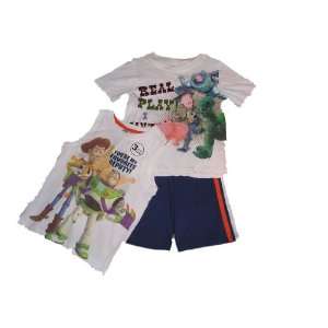  Disney Toy Story 3 Toddler 3 Piece Shorts Set 4T 