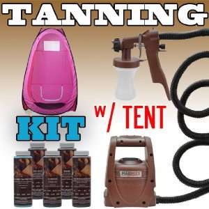 MaxiMist Sunless Spray Mate Tanning KIT Pink TENT Machine Airbrush Tan 