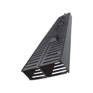 Black Vertical Finger Duct with Cover Height 48 (50 