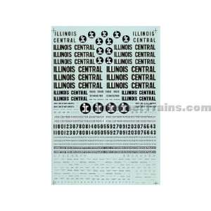  Microscale N Scale Diesels & Cabooses Decal Set   Illinois 