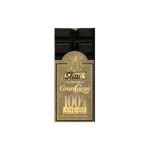 Slitti Gran Cacao   Italian Dark Chocolate Bar   100% Cacao