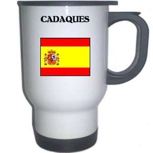  Spain (Espana)   CADAQUES White Stainless Steel Mug 