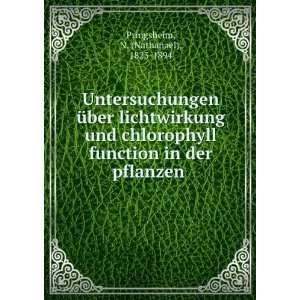   der pflanzen N. (Nathanael), 1823 1894 Pringsheim  Books