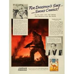   Suit Pat Patton Oil Well Fire   Original Print Ad