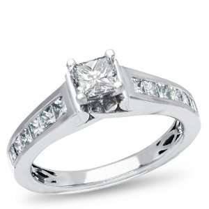  Calista, 14K White Gold Diamond Engagement Ring, 1.00 ctw 