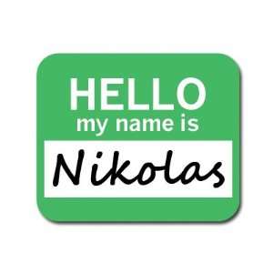  Nikolas Hello My Name Is Mousepad Mouse Pad