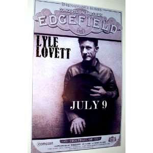  Lyle Lovett Poster   Concert Flyer   Natural Forces Tour 