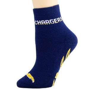  San Diego Chargers Ladies Navy Blue Slipper Socks Sports 