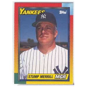  1990 Topps Traded #74T Stump Merrill