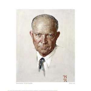  Norman Rockwell   Day I Painted Ike Giclee