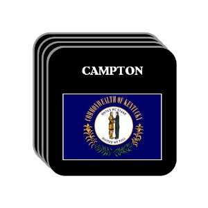 US State Flag   CAMPTON, Kentucky (KY) Set of 4 Mini Mousepad Coasters