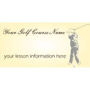  3x6 Vinyl Banner   Golf Lesson 
