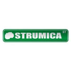   STRUMICA ST  STREET SIGN CITY MACEDONIA