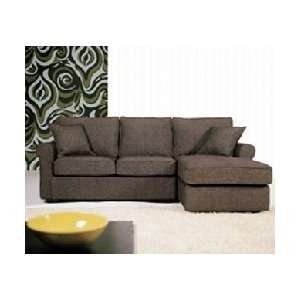 Charcoal 2 Piece Twill Sectional Sofa Set