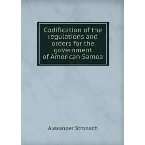   orders for the government of American Samoa Alexander Stronach Books