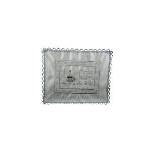  45x55cm Challah Cover with Candlesticks and Kiddush Cup in 