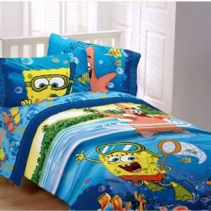  Spongebob Patrick 4PC TWIN comforter and Sheet set 