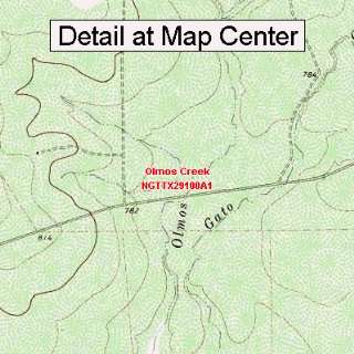  USGS Topographic Quadrangle Map   Olmos Creek, Texas 