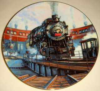 Ted Xaras Golden Age Of American Railroads STEAM PORTRAIT Plate Bx 