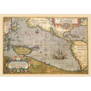  Exclusive By Buyenlarge Map of the Pacific Ocean 24x36 