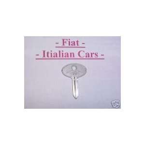 Fiat Italian Autos Key Blank 