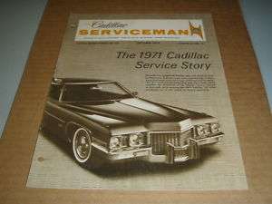 1970 CADILLAC SERVICEMAN OCT HOOD RELEASE TOE IN CHART  