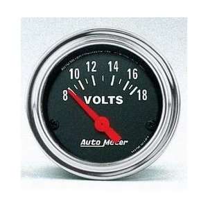  Auto Meter 2592 .0 16 VOLTMETER GAUGE Automotive