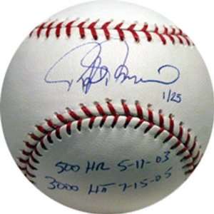 Rafael Palmeiro Autographed Official MLB Baseball with 500 HR 5 11 03 