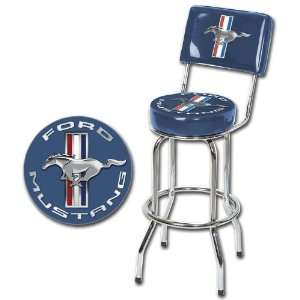 Ford Mustang Swivel Bar Stool with Backrest  Sports 