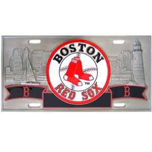  Hammer Head License Plate   Boston Red Sox Automotive